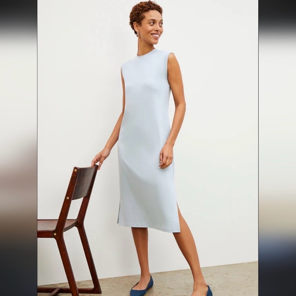 MM Lafleur Lou Light Blue Midi Dress